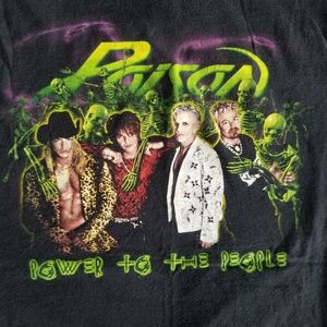 Poison Power to the People 2000 Concert T-shirt XL